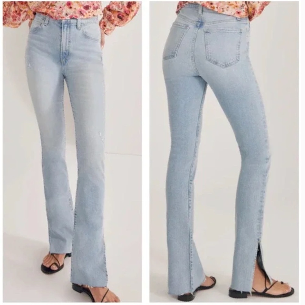 Favorite Daughter Super High Rise Cigarette Side Split Tower Jeans Size 29